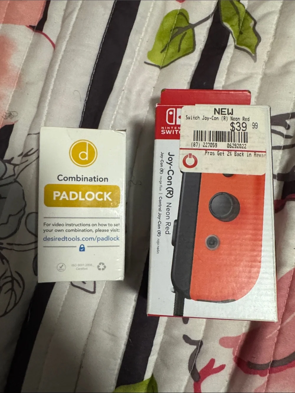 Nintendo Neon Red Right Joy-Con Controller in Box